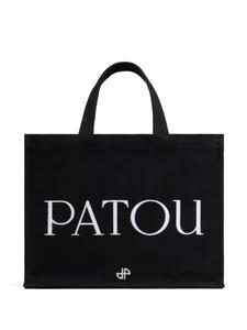 Patou сумка-тоут среднего размера с логотипом, черный