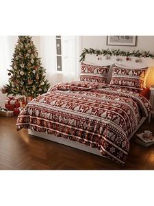 Colourful Cotton Комплект постельного белья красного цвета