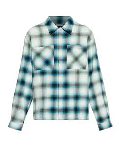 Выцветшая на солнце фланелевая рубашка Represent, синий