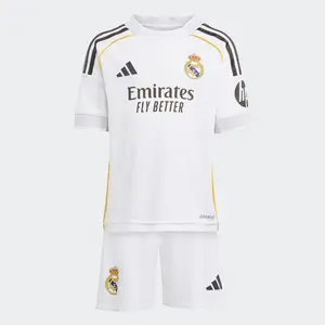 Детский комплект первой формы Real Madrid CF 2025-2026 adidas, белый