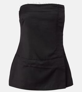 Топ-бюстье с эффектом поношенности Entire Studios, Black