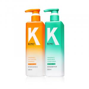 Шампунь Kali Scent для контроля жирности и удаления перхоти, лечение перхоти, уход за волосами, 500мл*2 KONO