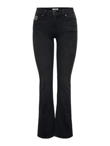 Расклешенные джинсы ONLY ONLBlush Rhinestone, Black Denim