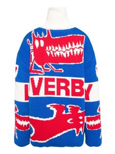 Charles Jeffrey Loverboy трикотажный пуховик, синий