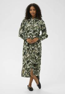Платье Kaffe KAKIA SHIRT DRESS, Green Black Abstract Graphic/Multi-Coloured