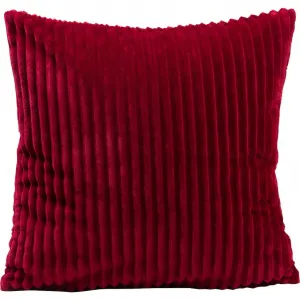Декоративная подушка Cord-Optik Dekokissen 50x50 см, подходит к пледу с эффектом вельвета, наволочка и наполнитель, 1 штука Gözze, Karminrot + Cord