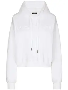 Худи с кулиской и тисненым логотипом DOLCE & GABBANA, белый