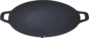 Сковорода-гриль для барбекю, антипригарная, многофункциональная, легкая, круглая, для выпечки, гриля, барбекю, быстроразогревающийся походный поднос с ручкой Hdvery