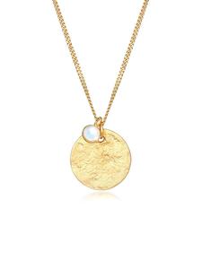 Elli Колье из серебра 925 пробы с золотым диском