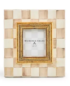 Рамка в клетку цвета мокко, 2,5" x 3" Mackenzie-Childs, multi