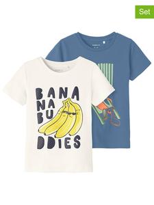 Футболка name it, синий/белый