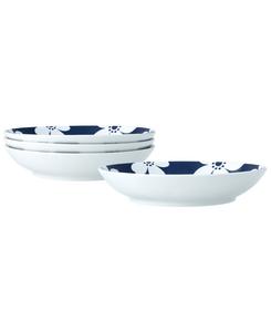Набор из 4 тарелок для пасты Bluefjord, 9,50 дюймов, 35 унций Noritake, синий