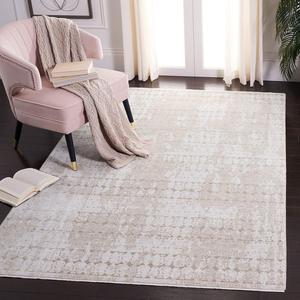 Ковер SAFAVIEH, 275 x 366 см, Webster Collection, бежевый и серый, дизайн из состаренного вискозы, идеально для помещений с высокой проходимостью в гостиной, спальне (WBS338B)