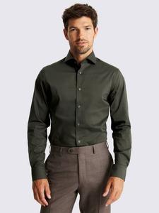 Хлопковая рубашка приталенного кроя Moss, Green
