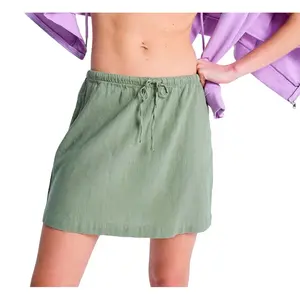 Короткая юбка Roxy Over The Waves, зеленый