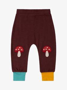 Детские хлопковые брюки Toadstool Little Green Radicals, Brown/Multi