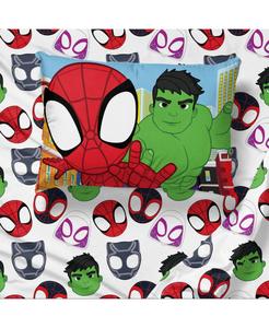 Комплект постельного белья Человек-паук и его удивительные друзья (двуспальная кровать) Sunny Side Up, Multicolor