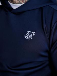Толстовка SikSilk Essentials Poly Hoodie, синий