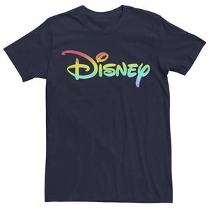 Мужская футболка с логотипом Disney Rainbow на груди Licensed Character