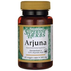 Swanson Health Products, Arjuna Extract, Добавка , 60 капсул