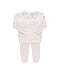 Унисекс Винтажный трикотажный комплект - Малыш, Малыш Feltman Brothers, слоновая кость/кремовый