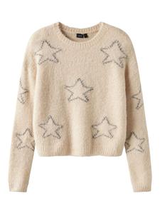 Name it Вязаный свитер цвета «античный белый»