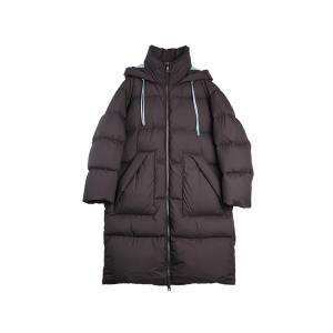 ELLE Пуховик женский Coffee с капюшоном