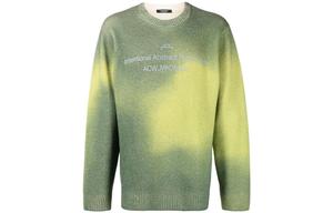 Двухцветный вязаный джемпер A-COLD-WALL*, зеленый