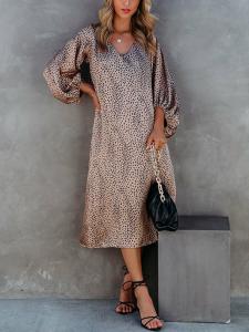 Платье до колена Milan Kiss, бежевый/черный