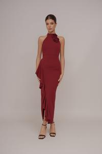 Платье WAL G. ALLIE ROSE RUFFLE DRESS, Berry Wine/Bordeaux
