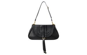 Сумка через плечо Chloé Marcie из зерненой телячьей кожи, клатч, женская, черная