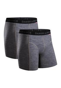DANISH ENDURANCE Боксеры Merino Trunks серые, дышащие, гигиеничные, многофункциональные