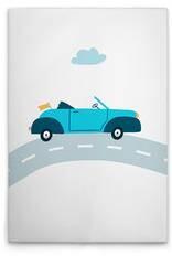 Картина на холсте A.S. Création Cars 2 цвет weissblaugraugelb