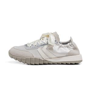 Нескользящие износостойкие низкие повседневные туфли женские серебристо-серые Feiyue, Silver/Gray