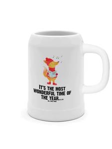 Пивная кружка Фокс Сингер с надписью на белом фоне Mr. & Mrs. Panda