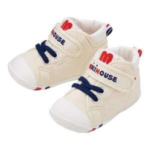 Miki House Кроссовки с логотипом и сенсорной застёжкой, розовые