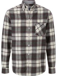 Клетчатая рубашка BABISTA Regular fit Button Up Shirt Salobeni, темно-серый