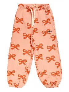Спортивные брюки с принтом «Черви» Tiny Cottons, розовый
