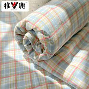 Yalu Комплект постельного белья из 3 предметов (простыня 230х250 см, 2 наволочки), хлопок, дышащий, цвет Dianyage-Blue