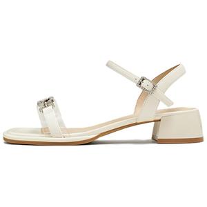 Сандалии с одним ремешком 4 см женские BASTO, Silver/Transparent