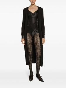 Dolce & Gabbana трикотажный кардиган-пальто, черный