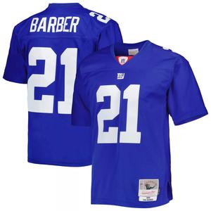 Мужская копия джерси Mitchell & Ness Tiki Barber Royal New York Giants 2005 Legacy
