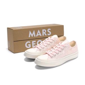 Женские низкие кеды из холста MARS*GEOME, розово-красный