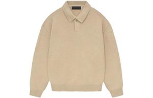 Детский вязаный поло Fear Of God Essentials, Мутное золото/Золотой хизер
