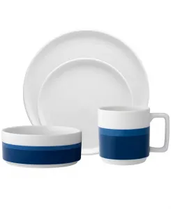 Набор столовых приборов Colorstax в полоску, 4 предмета Noritake, blue