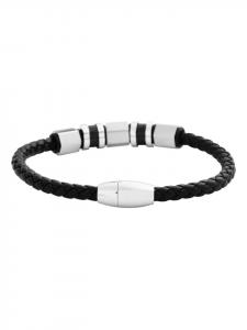 Adeliás Универсальный кожаный браслет, 22 см, черный