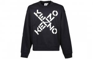 Толстовка мужская Kenzo с объемным логотипом, черный
