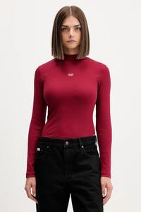 Лонгслив Guess Jeans, бордовый