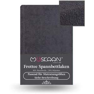 Простыня махровая на подкладке 90х200 см - Простыня 100х200 см антрацит Müskaan