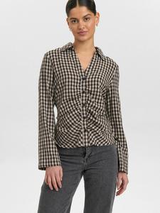 Рубашка NÜMPH NUFELIX, оранжевый/черный